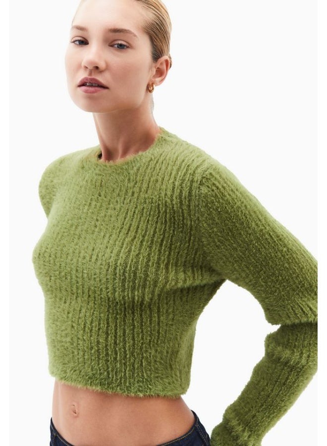 OXXO Soft-Texture Crop Sweater - Image 1